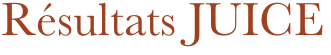 R&eacute;sultats JUICE