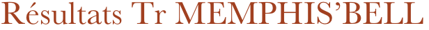 Résultats Tr MEMPHIS’BELL&#10;